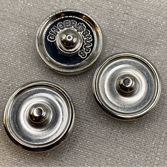 💗Bronze US Flag 3 Charm Ginger Snaps & Co. Snap Button Bracelet - Picture 6 of 8